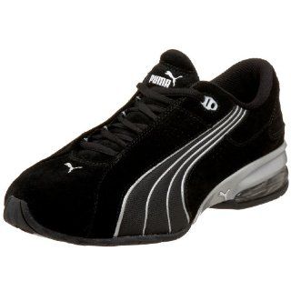 PUMA Mens Jago V Suede Sneaker,Black/Silver,7 D Shoes