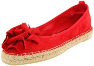 Womens Justinaflo Closed Toe Espadrille,Red Suede,9 M US Shoes