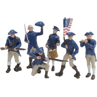 American Revolutionary War Continental Plastic Miniatures In Toobs