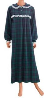 Long Cotton Flannel Granny Nightgown Clothing