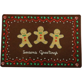 Outdoor Gingerbread Holiday Doormat