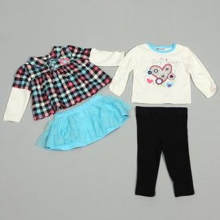Babyworks Infant Girls Mix and Match 4 piece Clothing Set