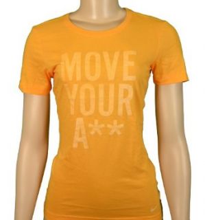 Nike Womens Move Your A** Shirt Tangerine XL Sports