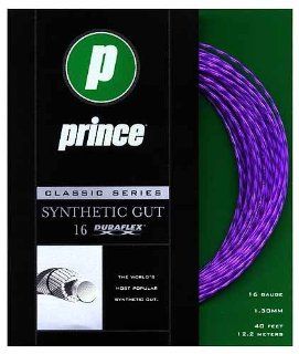 Prince Synthetic Gut   Tennis String Set   Purple   16 ga