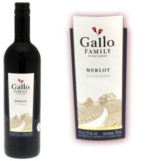 Gallo Family Merlot   Californie   Millésime 2010   Vin rouge   Vendu