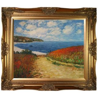 Monet Meadow Road to Pourville, 1882 Canvas Art