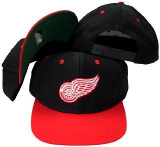 Detroit Red Wings Black/Red Two Tone Snapback Adjustable