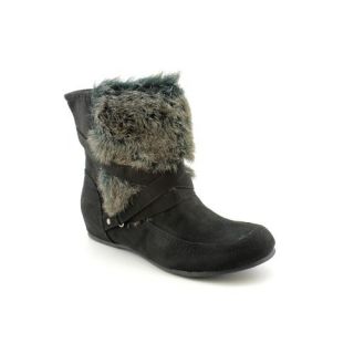 Mia Leanore Fashion   Mid Calf Boots Black Womens Shoes