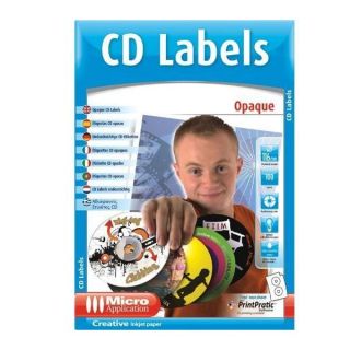 Etiquettes CD opaques A4   100 unites   Identifiez vos CD graves avec