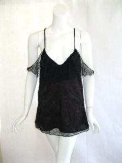DALLIN CHASE Walker Black Lace Tank Top XS Clothing
