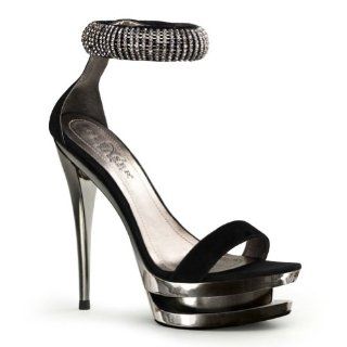 Inch High Heel Sexy Shoes Round Ankle Cuff Rhinestone Shoes: Shoes