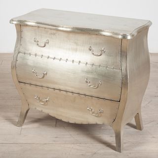 Corbett White Metal 3 Drawer Dresser (India)