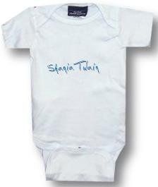 SHANIA TWAIN   Logo   Blue Onesie / Baby T shirt   size