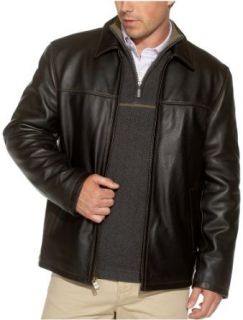 Columbia Mens Leather Hipster with Open Bottom, Black