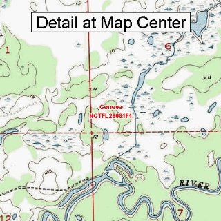 USGS Topographic Quadrangle Map   Geneva, Florida (Folded