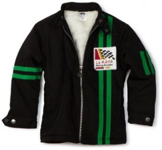 Appaman Boys 2 7 Racing Jacket, Black, 4T Clothing