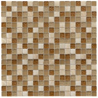 Amber Glass/Stone Mosaic Tile (Pack of 10) Today: $111.99