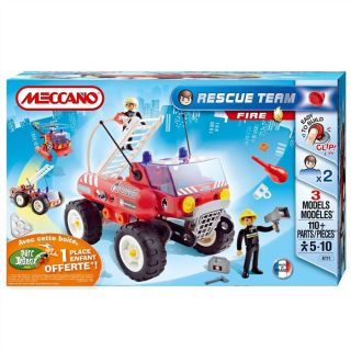 Meccano Rescue Team   Camion de Pompier   3 modèles à construire