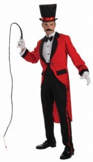 Mens Ringmaster Costume, Red, One Size Clothing