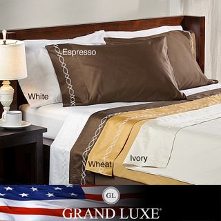 Grand Luxe Egyptian Cotton Sateen 800 Thread Count Chain Solid Deep