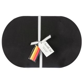 Chalkboard Large Oval Placemats (Set of 4)