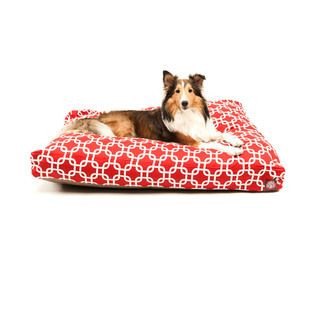 Majestic Pet Red Links Rectangle Pet Bed