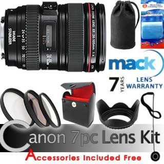 Canon EF 24 105mm f/4L IS USM AF Lens. FREE 6pc Bundle