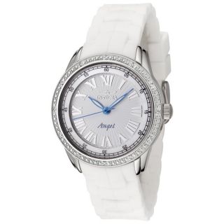 Invicta Womens Angel White Polyurethane White Diamond Watch