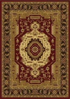 Casablanca HD1498, Red Brown 78 x 102 Rugs Home