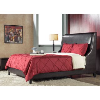 Synthetic Leather Full size Wingback Bed