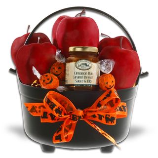 Alder Creek Gift Baskets Caldron of Apples and Caramel Sauce