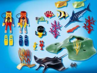 Playmobil Plongeurs avec barrière de corail   Achat / Vente UNIVERS