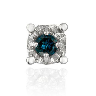 DB Designs Sterling Silver Blue Diamond Single Earrings Today $29.99