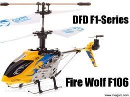 DFD F106 FIRE WOLF GREAT 4 CHANNELS RC HELICOPTER WITH