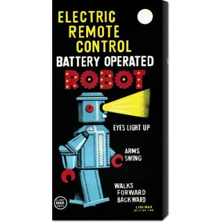 Retrobot Electric Remote Control Battery Operated Robot Stretched