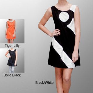 to Z Womens Color Block Vintage inspired Mini Dress