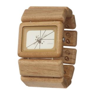 Nixon Womens The Vega Brown Wood Quartz Watch