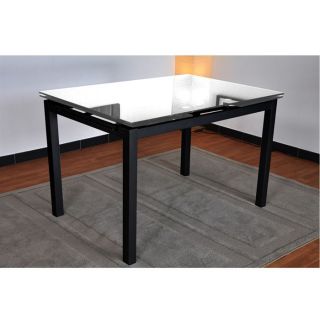 BORA Table extensible 120/200cm blanche et noire   Achat / Vente TABLE