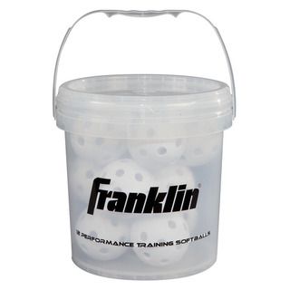 Franklin 12 inch Aero Strike Softballs and Bucket