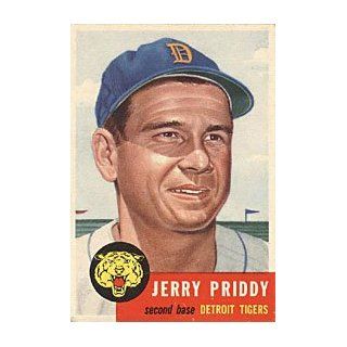 com Jerry Priddy 1953 Topps Card #113   Detroit Tigers Collectibles
