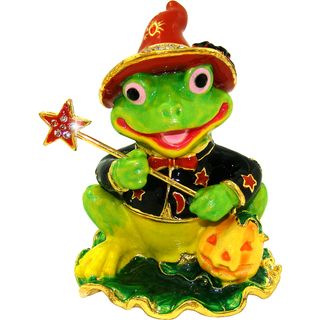 Objet dart Murgatroyd Halloween Frog Trinket Box