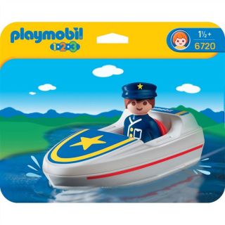 Playmobil Policier Bâteau   Achat / Vente UNIVERS MINIATURE COMPLET