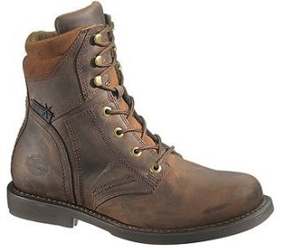 Harley Davidson Mens Brown Side Zip Darnel Boot Style D94285 Shoes