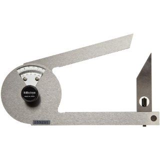 Mitutoyo 187 201 Stainless Steel Bevel Protractor, 1 Degree Main Scale