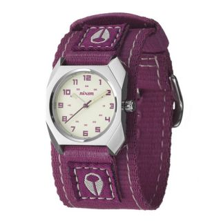 Nixon Womens The Scout Stainless Steel and Fabric Quartz Watch
