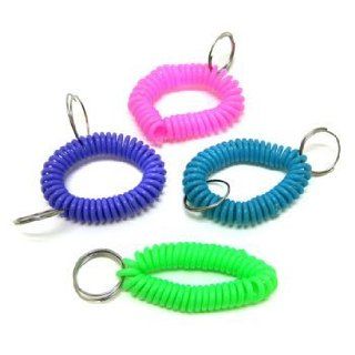Elastic Coil Whistle Keychain Bracelet (Sold Individually