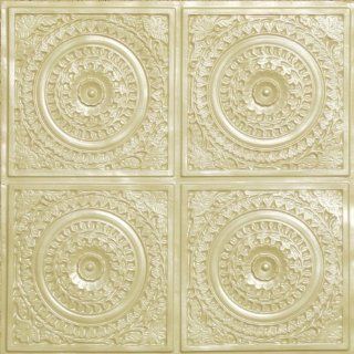 Cheap Plastic Ceiling Tile Flat, #117 Creame Pearl Can Be