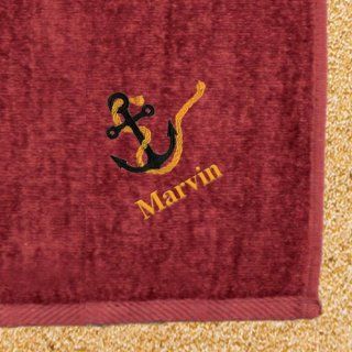 Anchor Personalized Beach Towel: Home & Kitchen