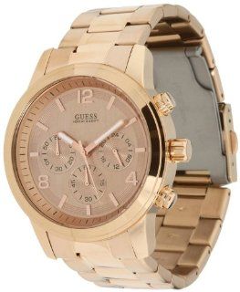 GUESS U16003G1 Bold Contemporary Chronograph Watch   Rose Watches