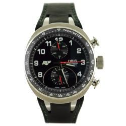 Oris Mens Motor Sport RUF CTR3 Titanium Leather Strap Watch